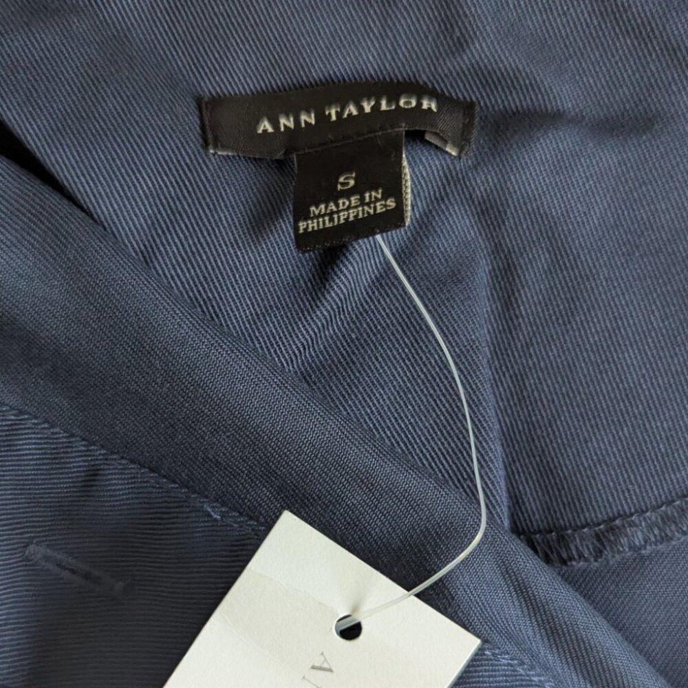 Ann Taylor Navy Popover Shirt Dress – Size Small (NWT) - Picture 6 of 6